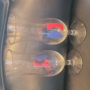 Carnival Cruise Ships Set of 2 Retro Hurricane Glasses